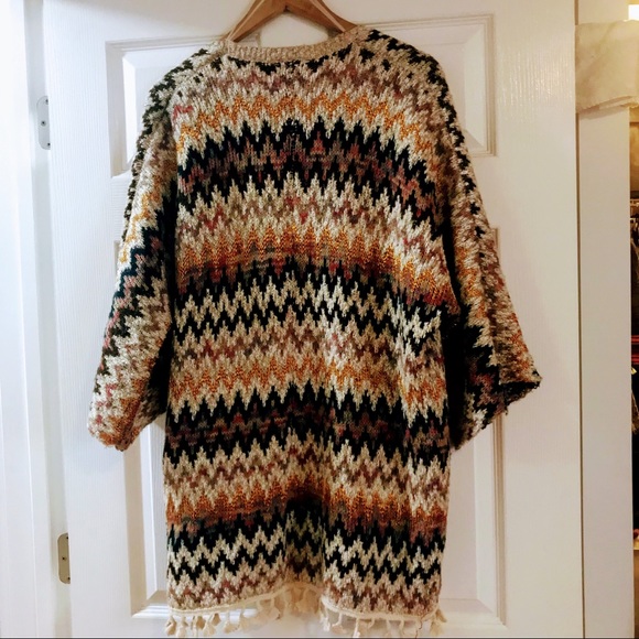 S/M - Mystree Open Chevron Cardigan - Picture 2 of 5
